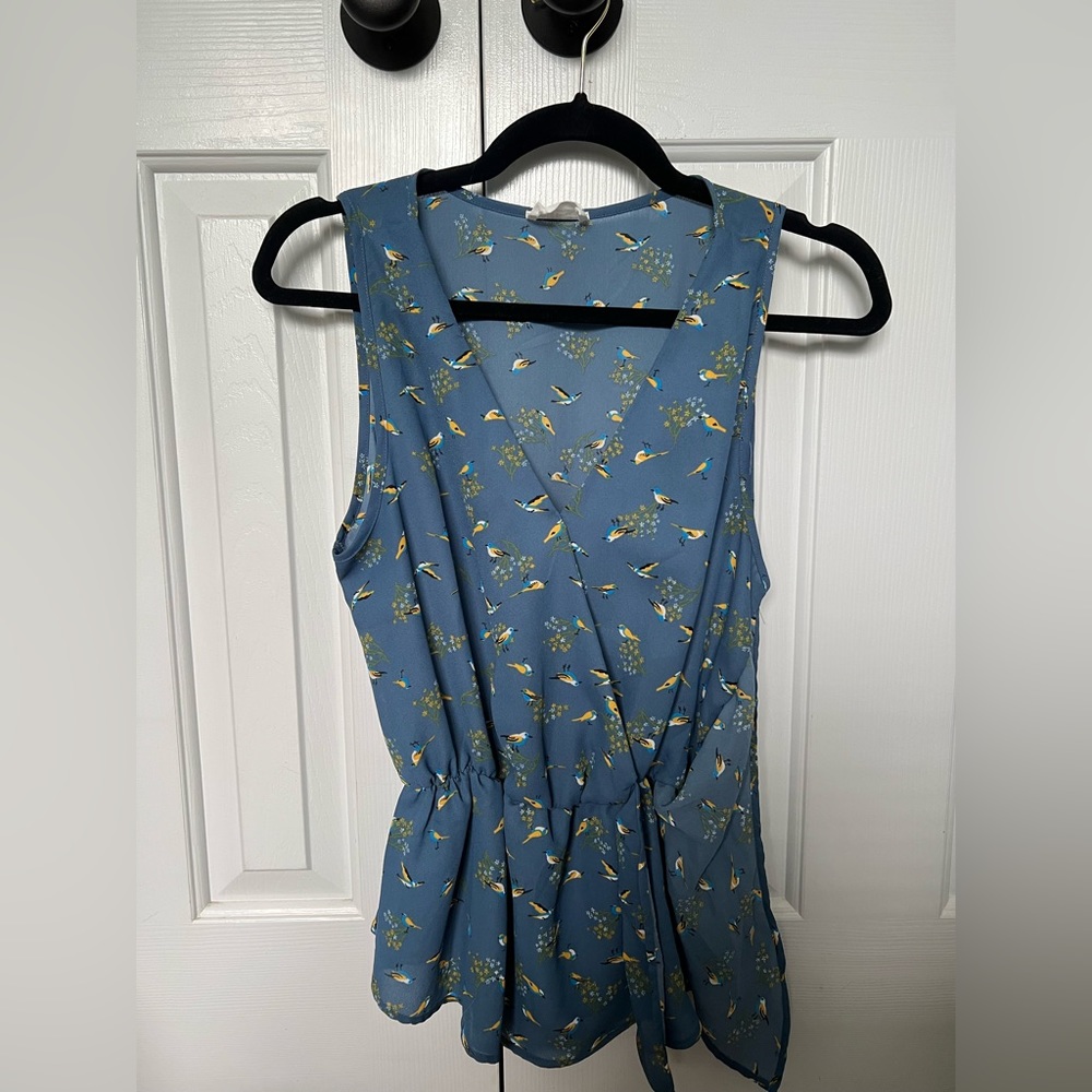 Sienna Sky bird blouse; size M
